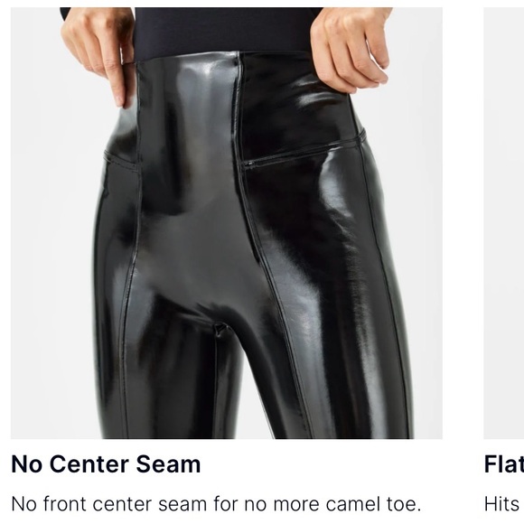 Spanx Shape Faux Leather patent leggings - Picture 3 of 7